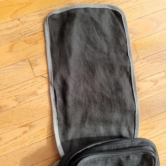 Hemp Crossbody Bag Medium Natural Black Grey Ecolution - Picture 14 of 16